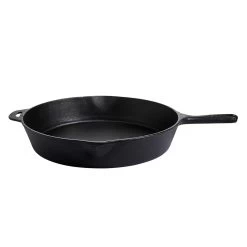 Grillpfanne Gusseisen In Schwarz - D: 30cm