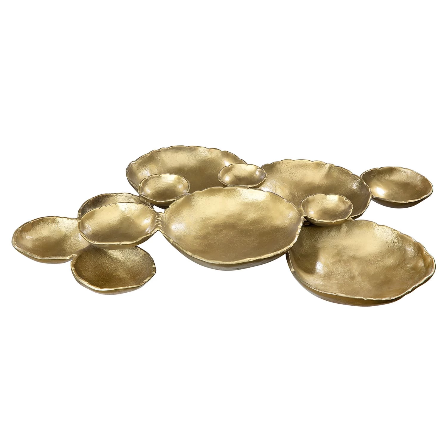 Schale "Multiple" In Gold - H. 8 Cm - B. 75 Cm