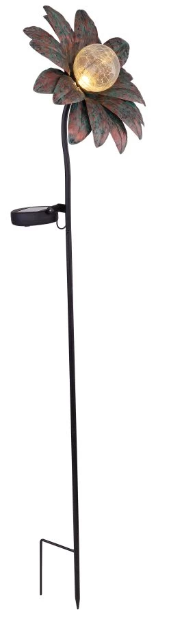 Solarleuchte "SOLARLEUCHTE METALL ROSTFARBEN, 1XLED" In Brown