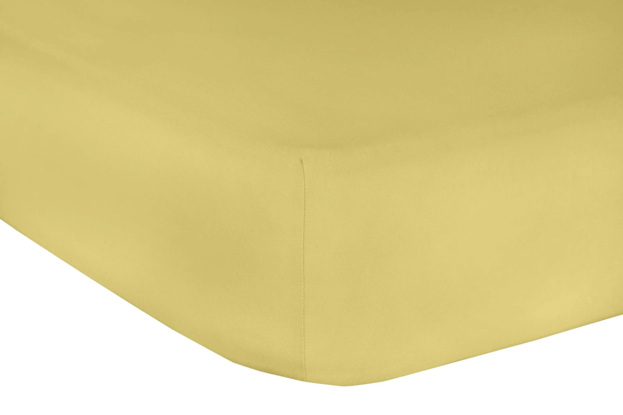 Spannbetttuch JERSEY CLASSIC In Gold – Bild 2