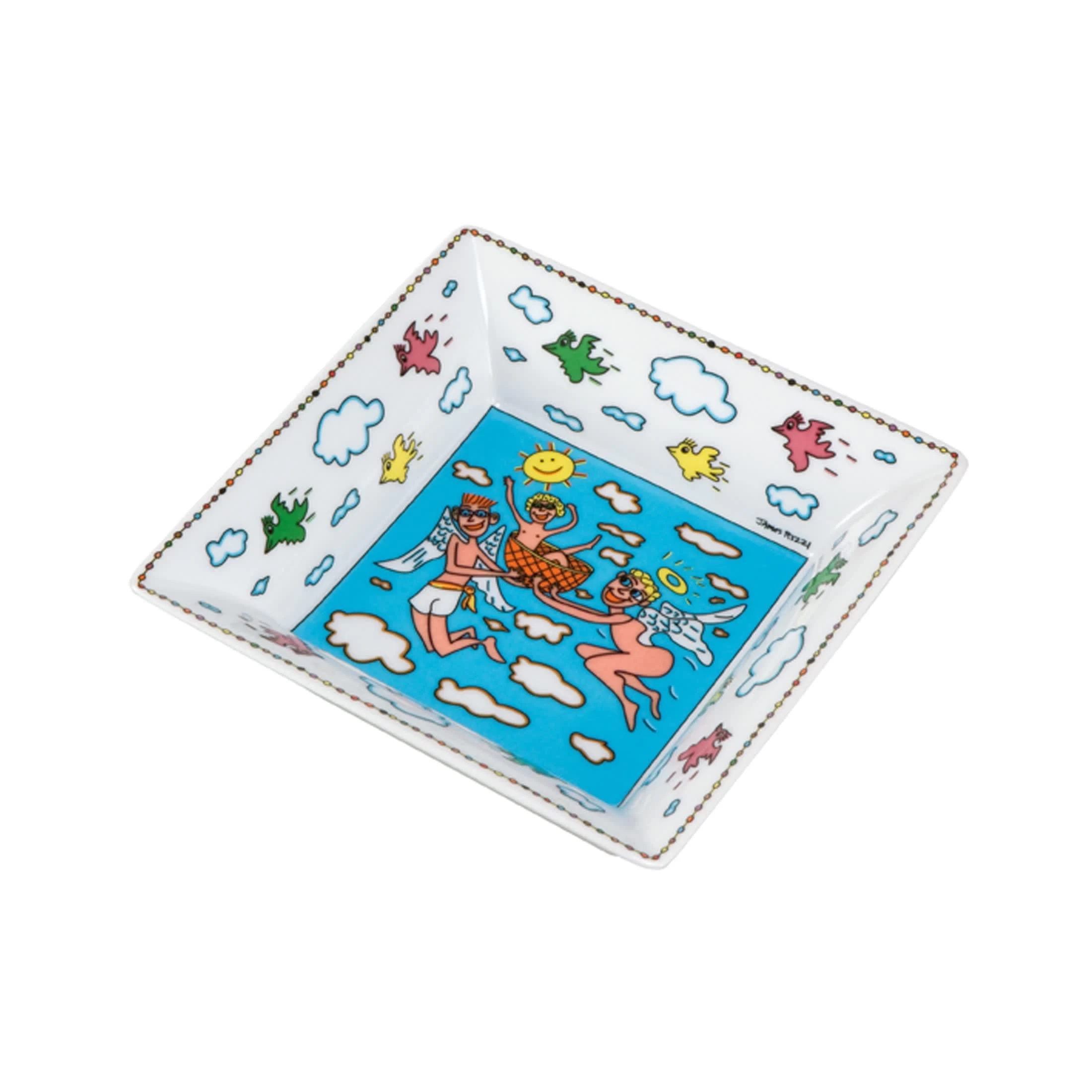 Schale " James Rizzi - From The Angels Above " In Mehrfarbig