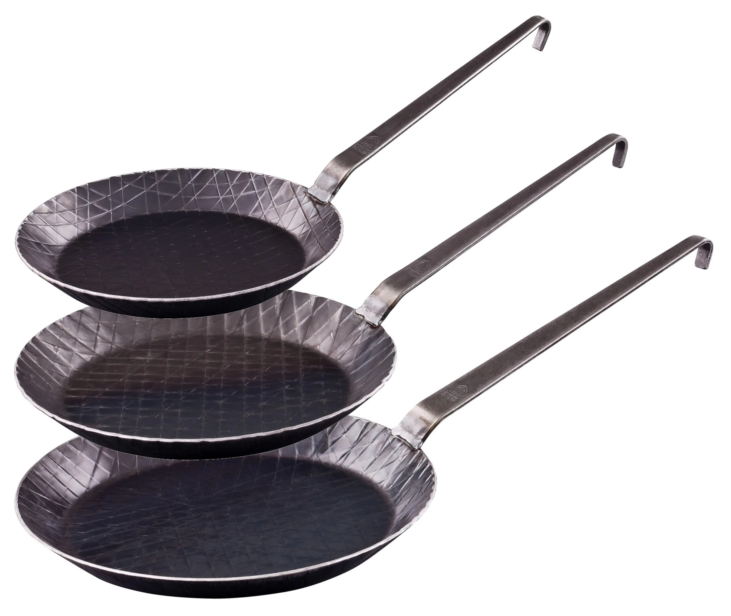 Hakenstiel Pfannenset IRON03 In Schwarz