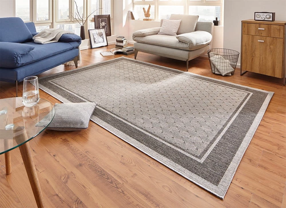 Flachgewebe Teppich Classy Grau – Bild 4