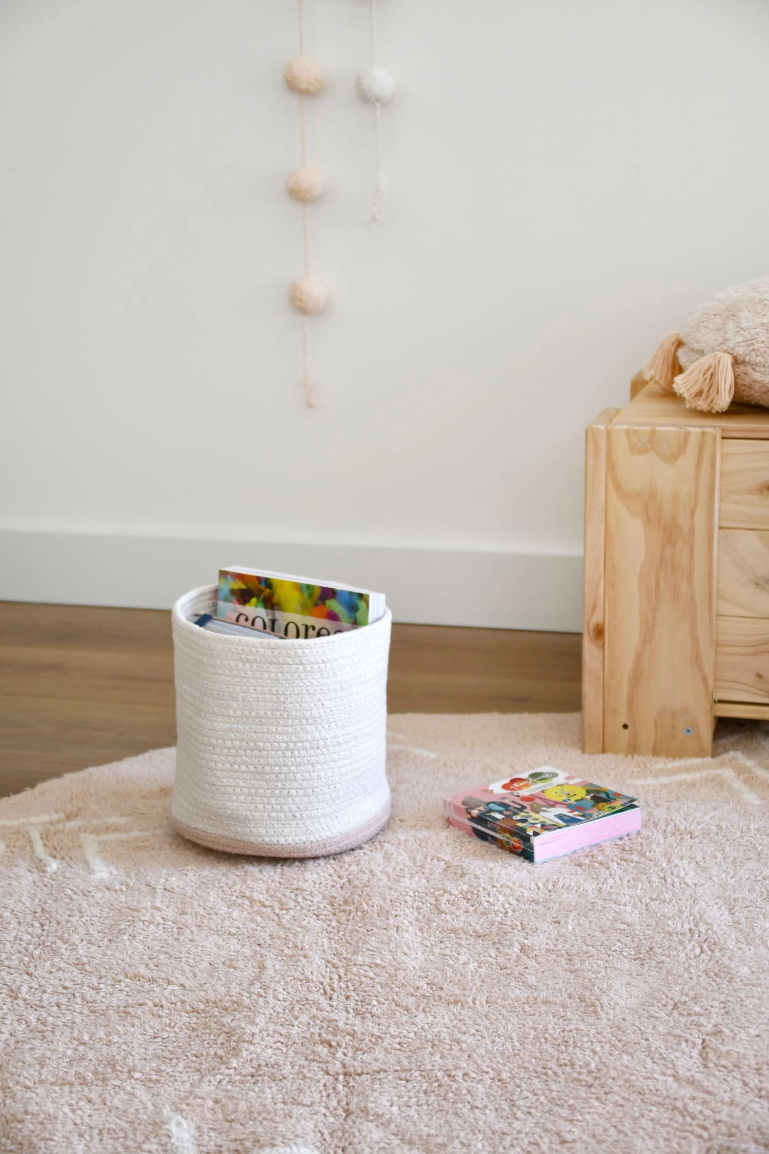 Korb "Bicolor" In Hellblau/Elfenbein - 20x20x20cm – Bild 7