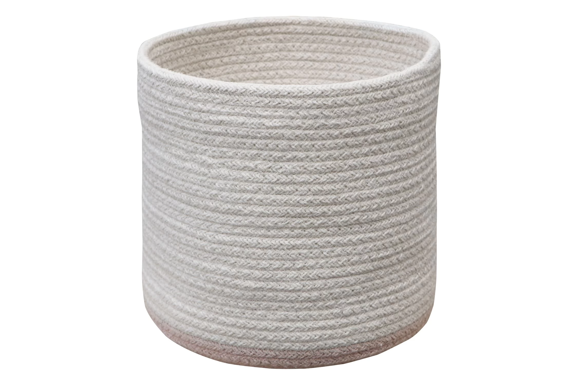 Korb "Bicolor" In Hellblau/Elfenbein - 20x20x20cm