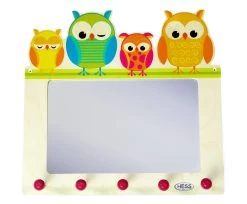 Garderobe "Spiegel-Eulen" In Bunt