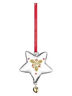 Dekohänger In Transparent/ Gold - (H)8,5 Cm