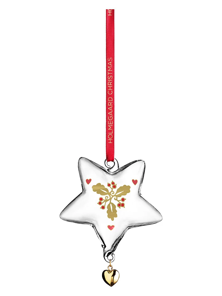 Dekohänger In Transparent/ Gold - (H)8,5 Cm