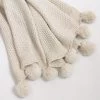 Kuscheldecke "Pompon" 1300x1600 In Beige