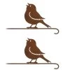 Spar-Set 2x Baumstecker "Vögelchen", 23 X 14 Cm In Braun