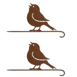 Spar-Set 2x Baumstecker "Vögelchen", 23 X 14 Cm In Braun