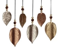 Spar-Set 2x Hänger "Schimmerblatt", 5 X 10 Cm In Bunt