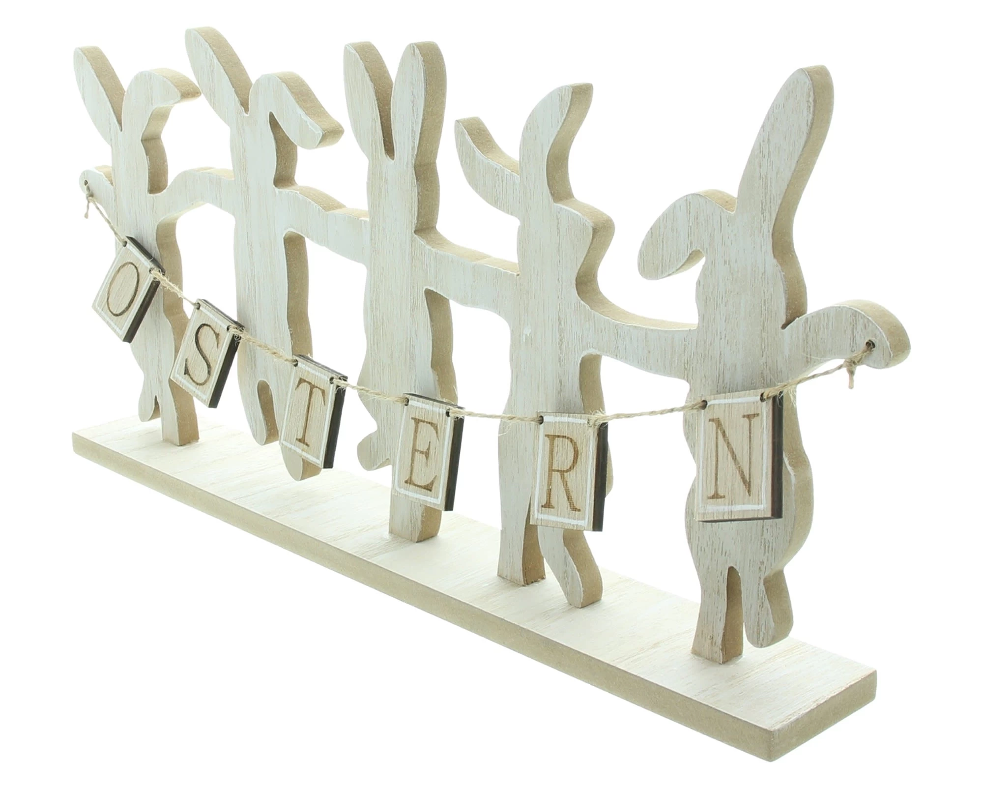 Spar-Set 2x Osterdeko "Hasentanz", 36 X 17 Cm In Beige – Bild 4