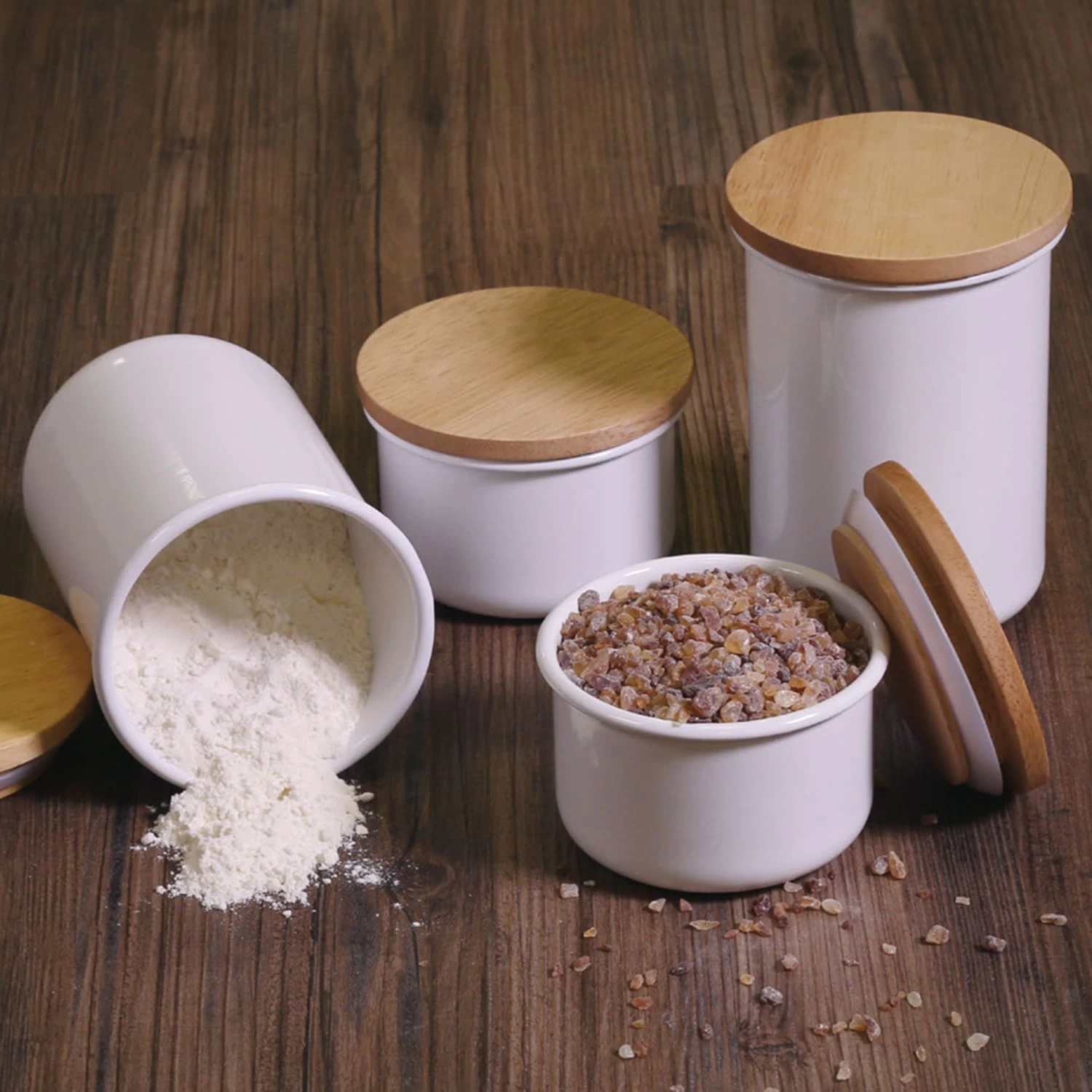 Vakuum-Line Emaille-Dose, Flach-L, 1,35L – Bild 2