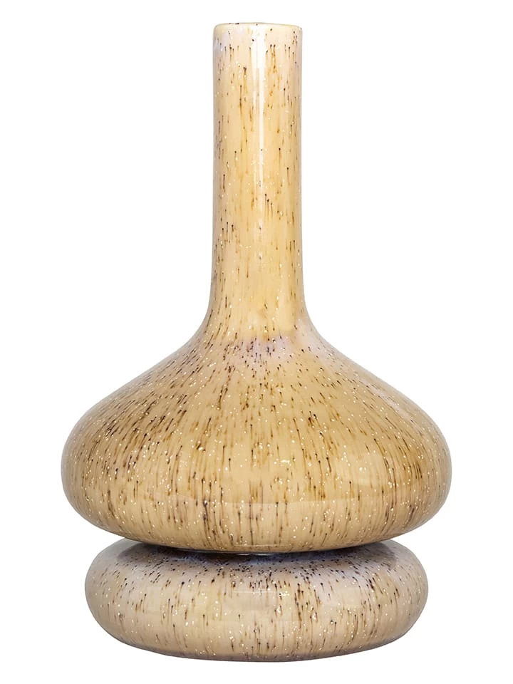 Vase "Curve" In Beige - (H)24 X Ø 15 Cm
