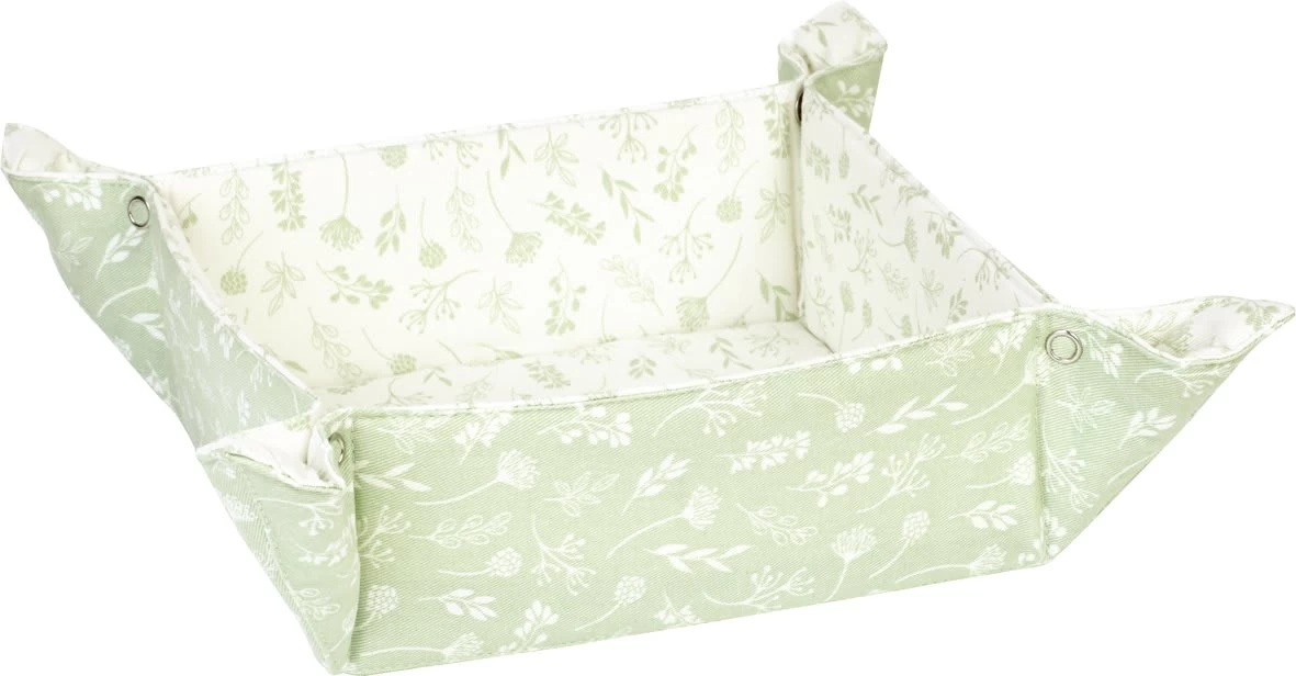 Brotkorb (Textil) "TILDA" In Grün 21X21 Cm