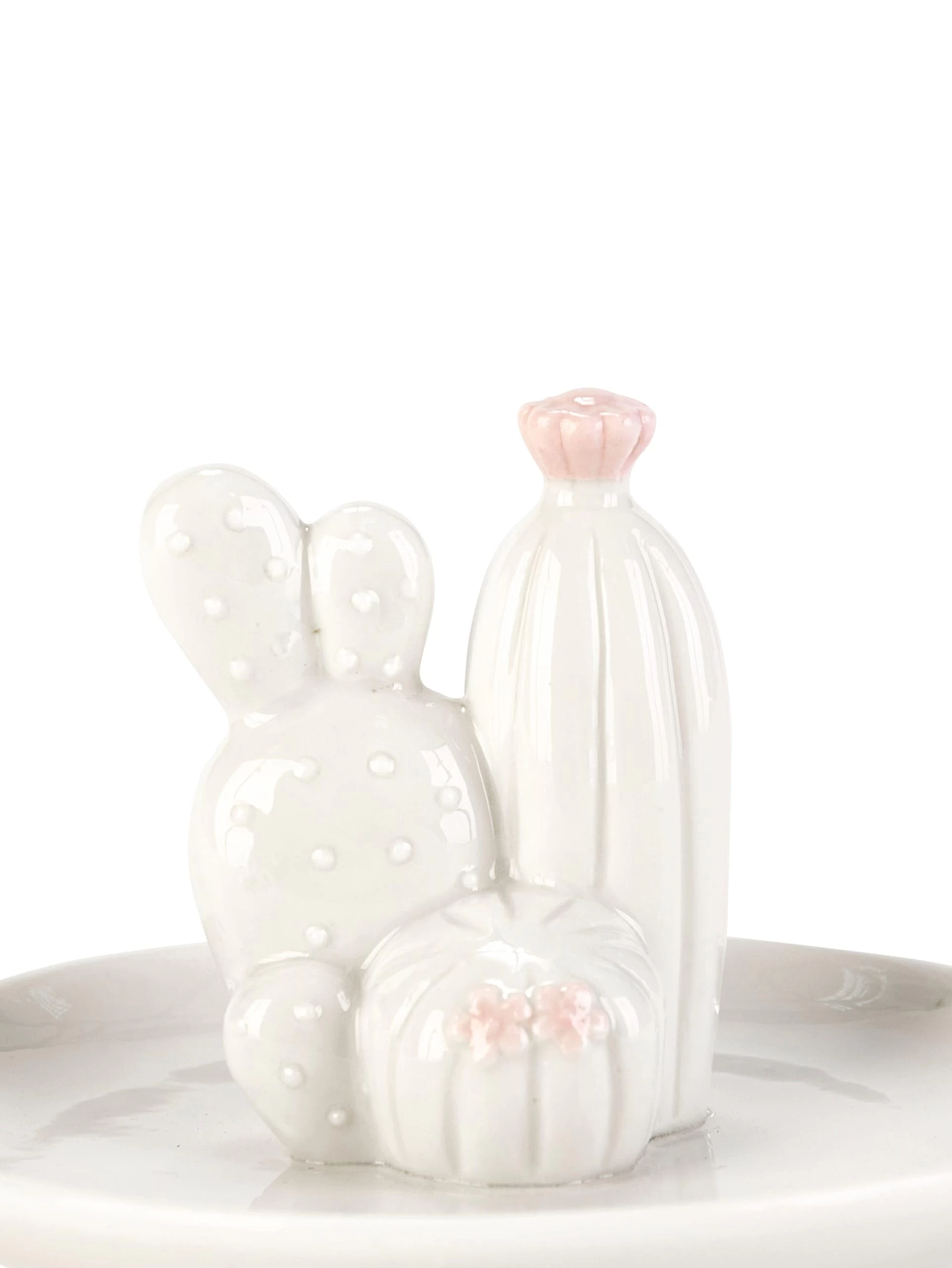 Schmuckschale, Kaktus In Weiß, Rosé – Bild 4