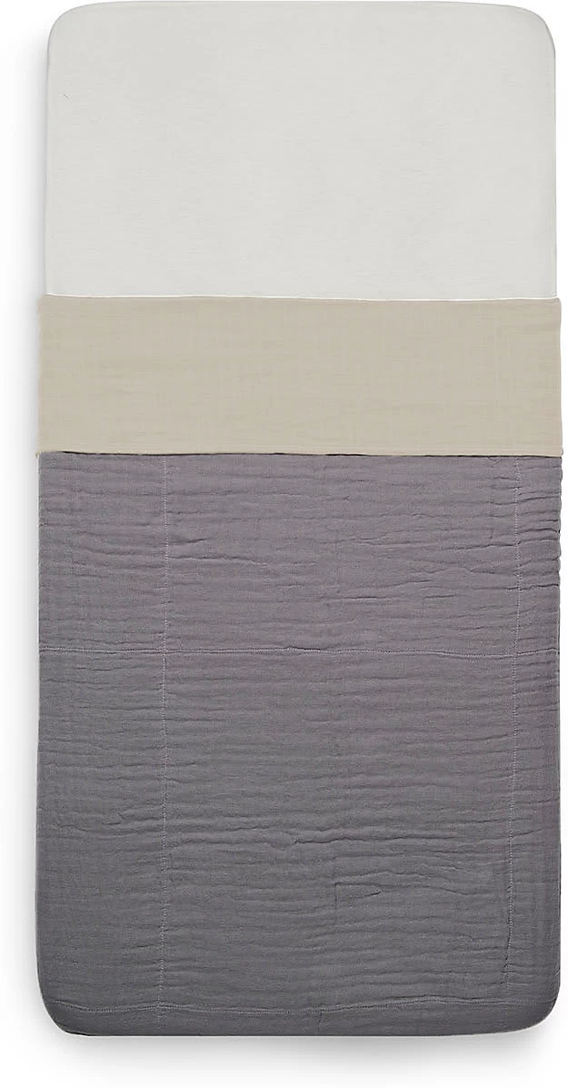 Jollein Bettlaken 75 X 100 Cm Wrinkled Cotton Nougat