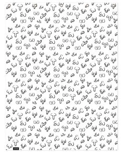 Duschvorhang "DICKe Freunde" In Schwarz & Weiß