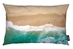 Kissen "Barra Da Tijuca By @DiegoBaravelli" In Gelb & Türkis