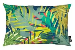 Kissen "Eden" In Grün & Rot