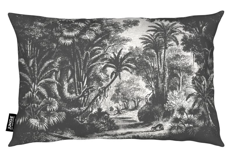 Kissen "Indian Jungle" In Grau & Schwarz – Bild 2