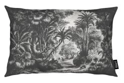 Kissen "Indian Jungle" In Grau & Schwarz