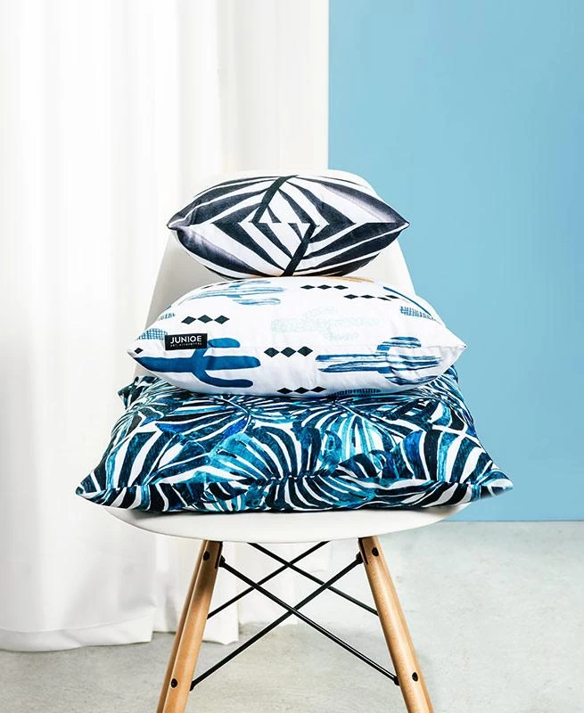 Kissen "Munich Vintage" In Blau & Grün – Bild 3