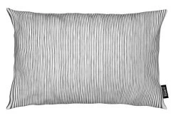 Kissen "Watercolor Stripes" In Schwarz & Weiß