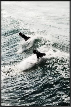 Poster In Kunststoffrahmen "Tandem" In Grau