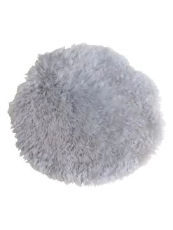 Lammfell-Sitzauflage In Silber