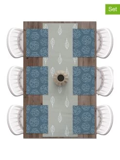 7tlg. Set: Tischläufer Und Tischsets In Bunt