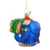Baumschmuck Glas Der Elefant Als Weihnachtsmann In Bunt