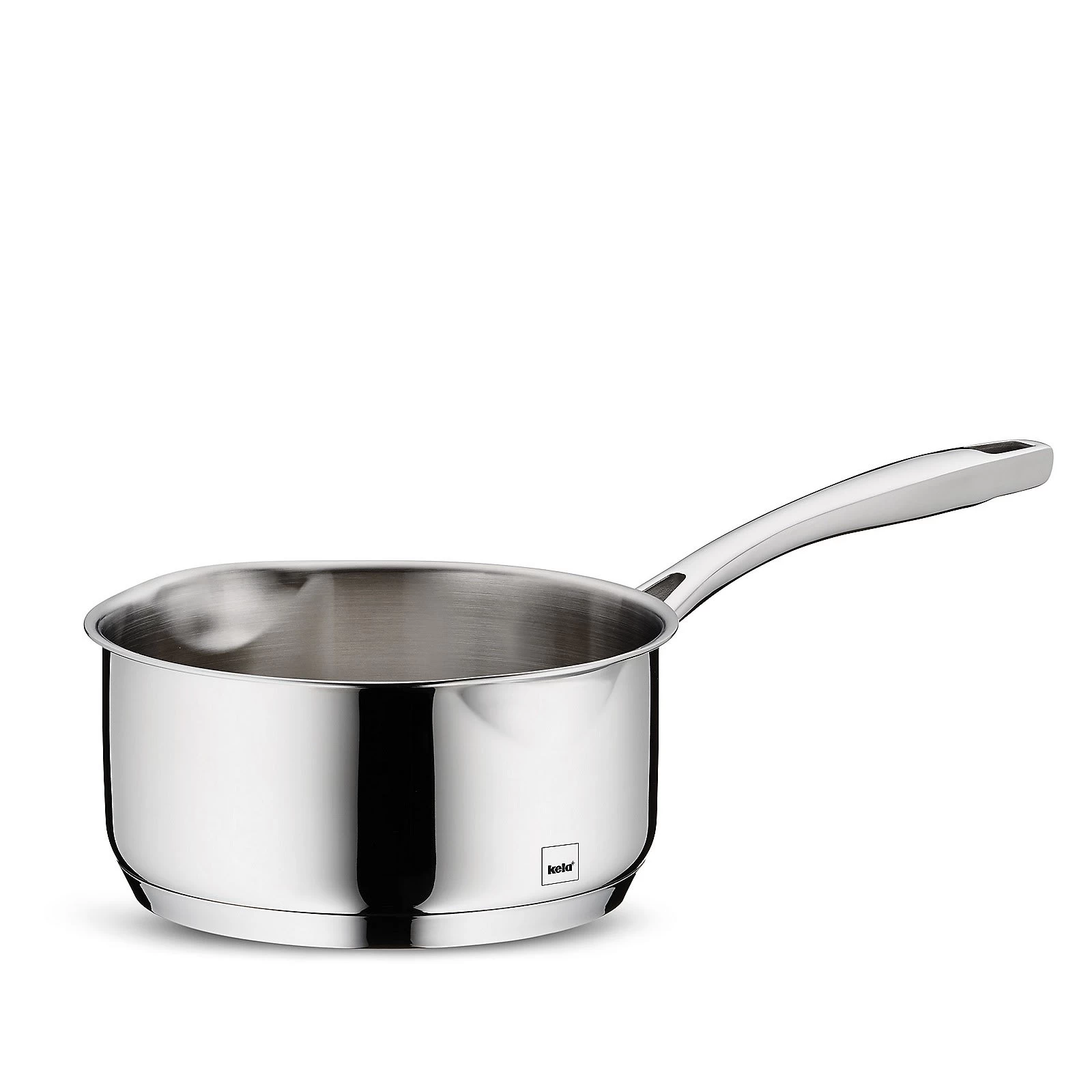 Stielkasserolle Flavoria In Silber Glänzend, H 8 Cm / Ø 16 Cm