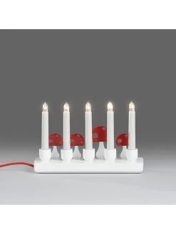 Konstsmide Leuchter In Weiß/ Rot - (B)26 X (H)18 X (T)7 Cm