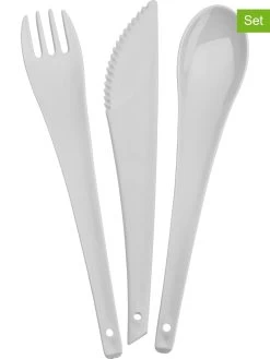 Koziol 2er-Set: Besteck "Rio" In Grau - (L)19 Cm