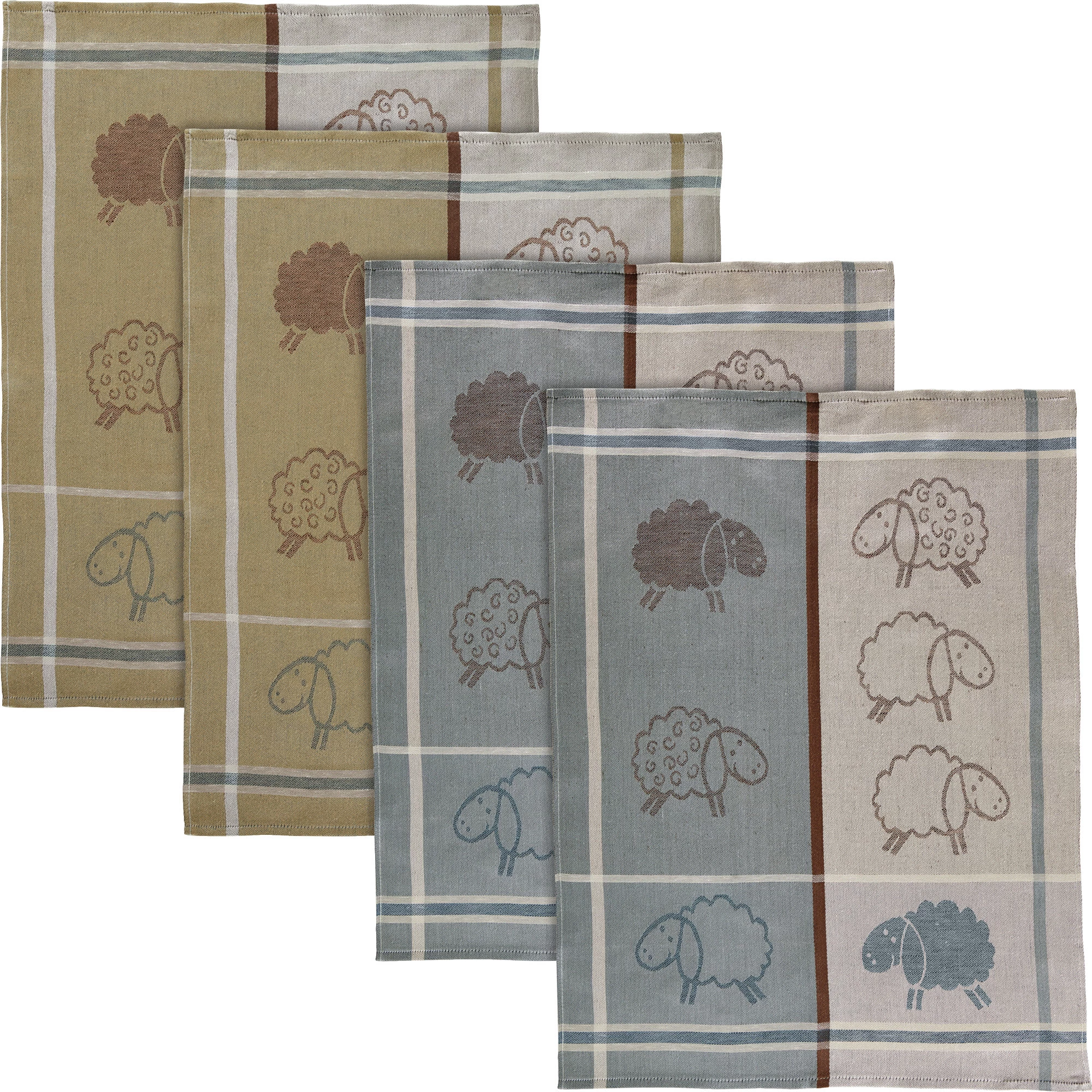 Geschirrtuch 4er-Pack In Schafe