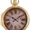 Christbaumornament "Taschenuhr" In Gold - Ø 7 Cm