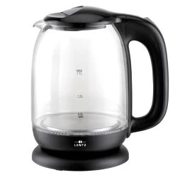 LED Wasserkocher Glas 1,7L In Schwarz