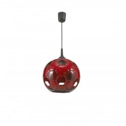 Pendelleuchte In Rot Schwarz