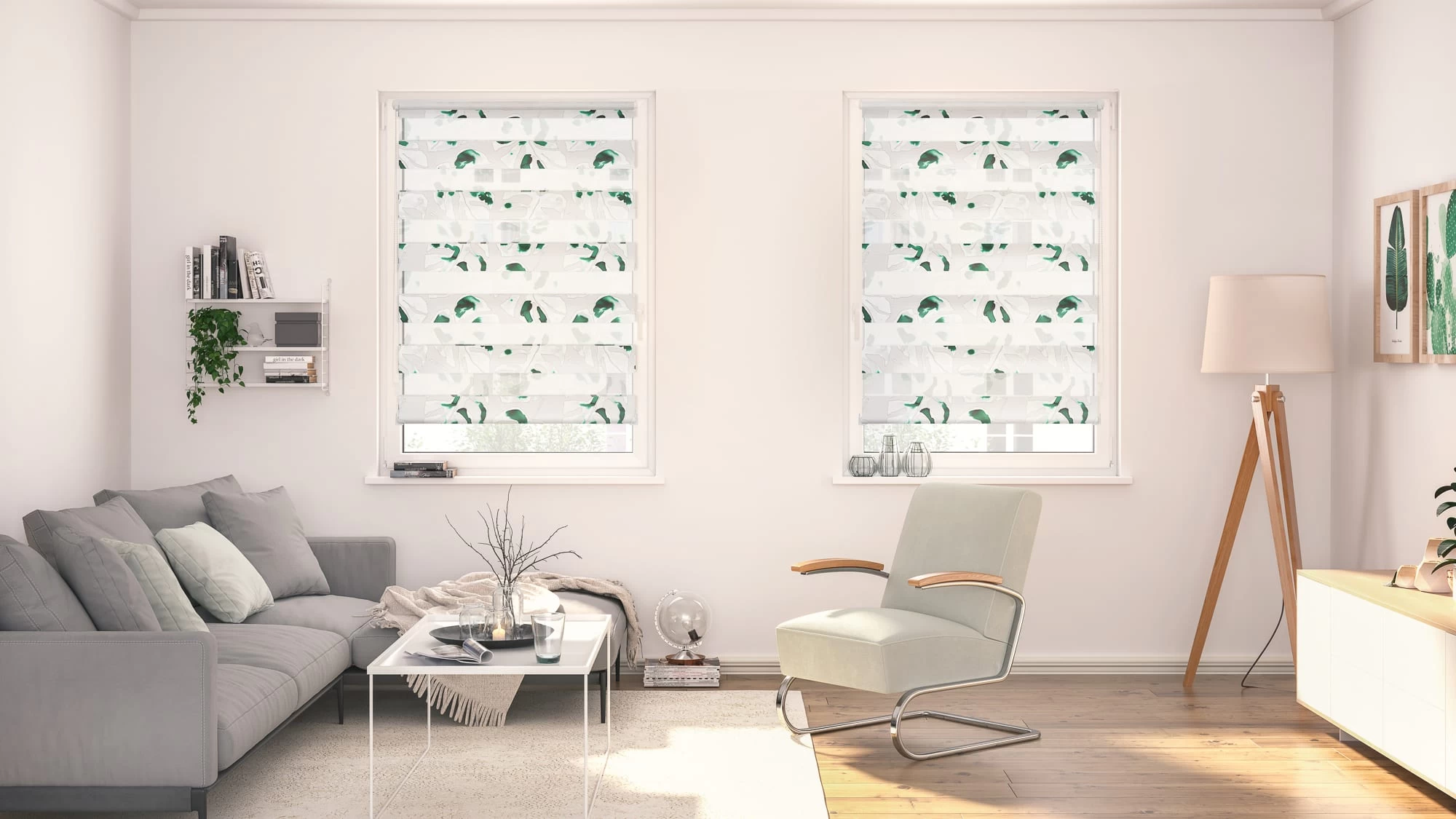 Doppelrollo 150 Cm In Grün – Bild 2