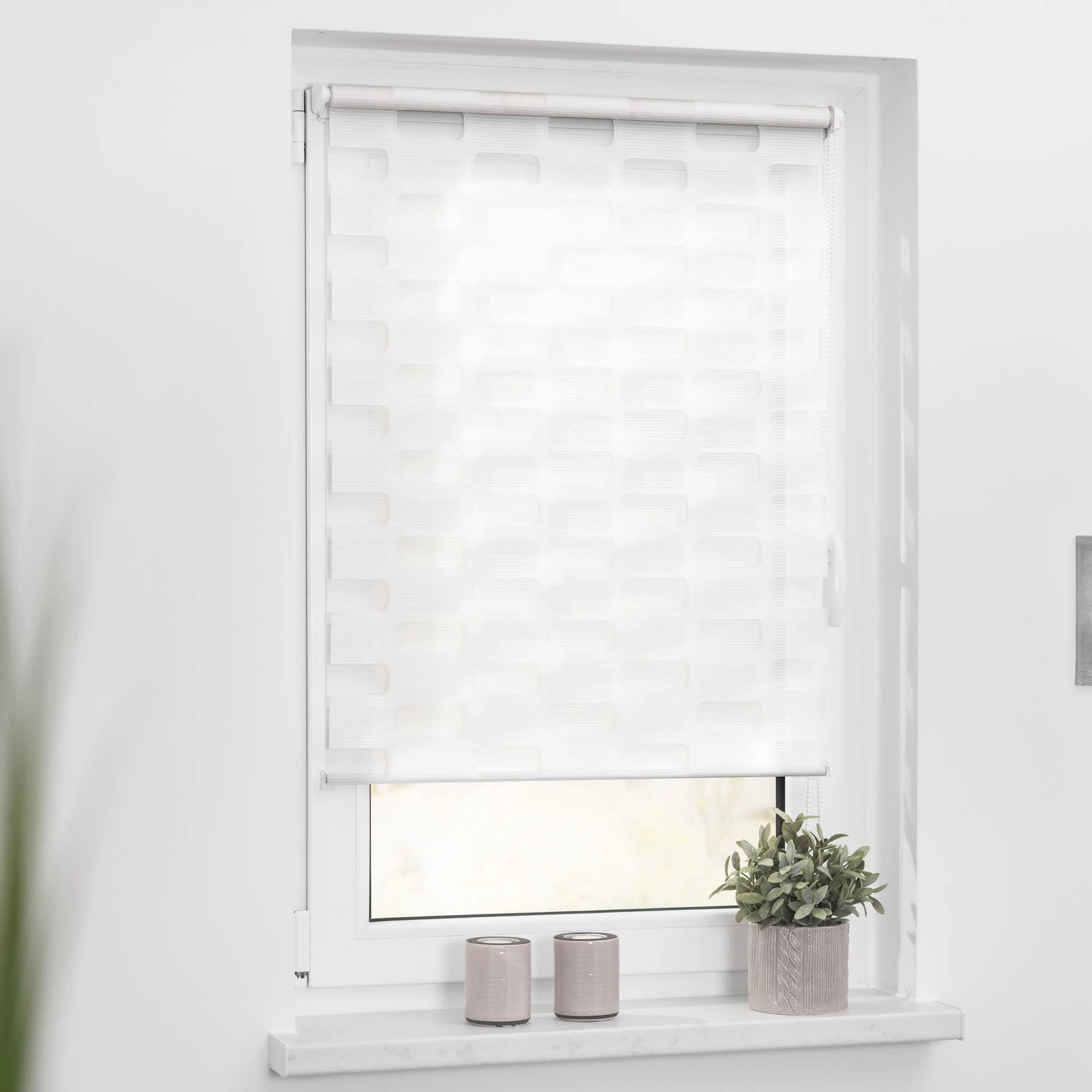 Doppelrollo 150 Cm In Weiß – Bild 4