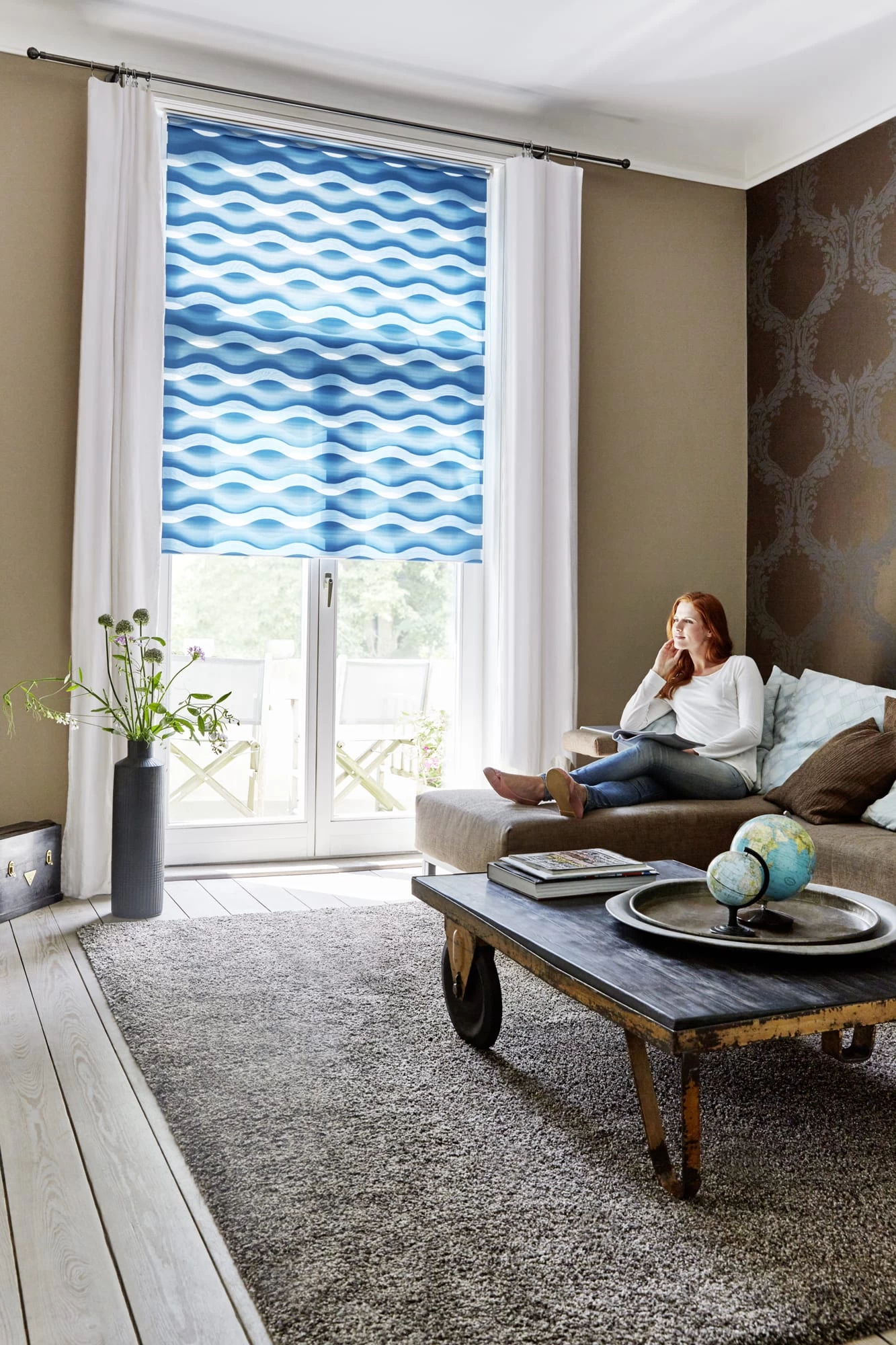 Doppelrollo In Petrol – Bild 3