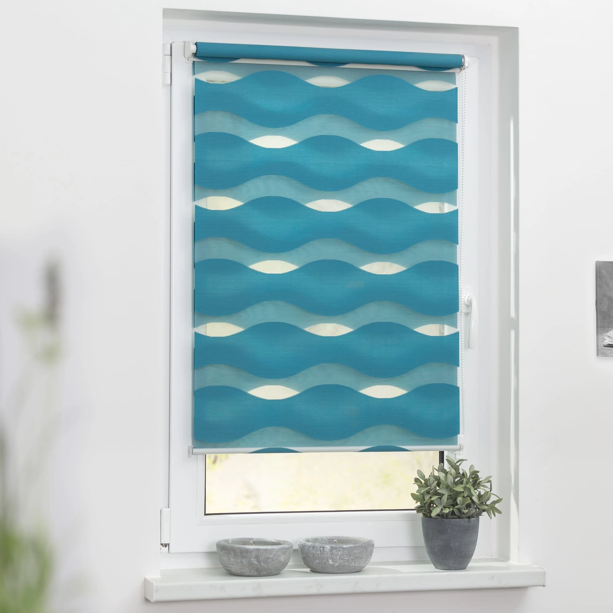 Doppelrollo In Petrol – Bild 5