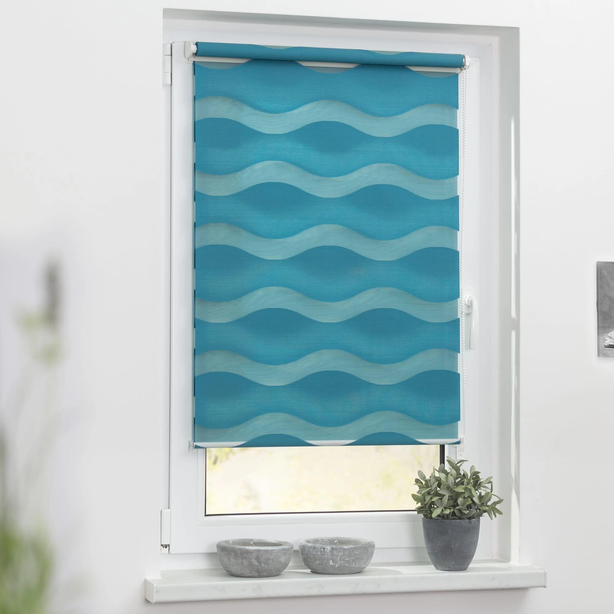 Doppelrollo In Petrol – Bild 6