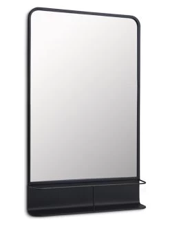 Wandspiegel "Julia" In Schwarz - (B)46 X (H)75 Cm