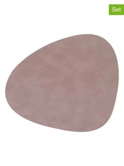 LIND DNA 4er-Set: Tischsets "Curve M" In Taupe