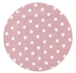 Teppich CIRCLE In Rosa/weiss