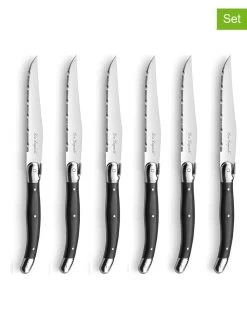 7tlg. Steakmesser-Block "Tradition" In Anthrazit/ Natur