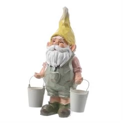 Gartenzwerg Mit Eimern In Bunt